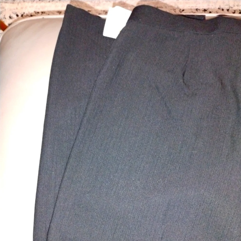 J. Crew Black Tonal Striped Wool Straight Leg Pants Sz 6 NWT